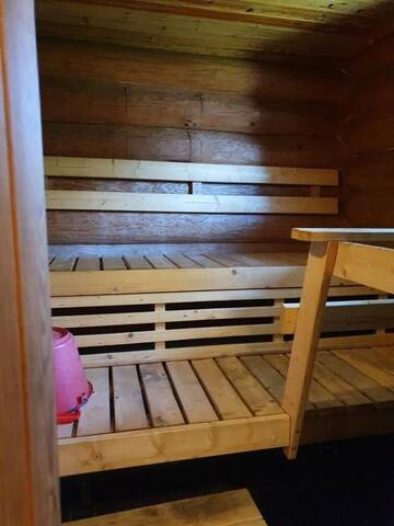 Фото номера Chalet with two sleeping alcoves and sleeping loft Кемпинги Pitkämö Canyon Camping Oy г. Курикка 8